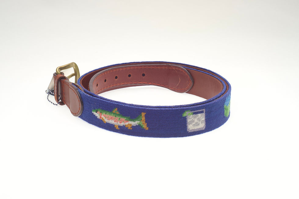 Thumbnail: Smathers & Branson “Mingo Loop” Needlepoint Belt