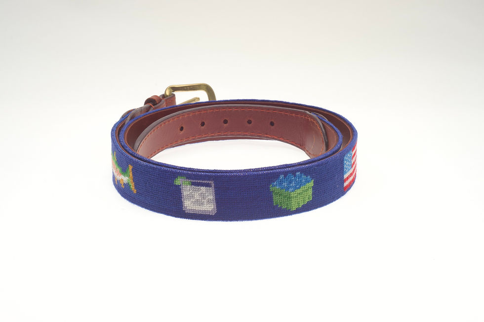 Thumbnail: Smathers & Branson “Mingo Loop” Needlepoint Belt