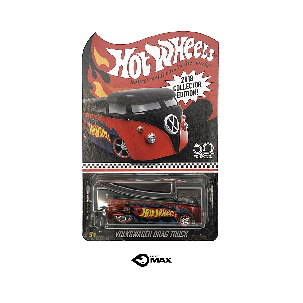 Hot Wheels RLC 2018 Collector Edition VW Drag Truck. Combi Pickup. 50 años