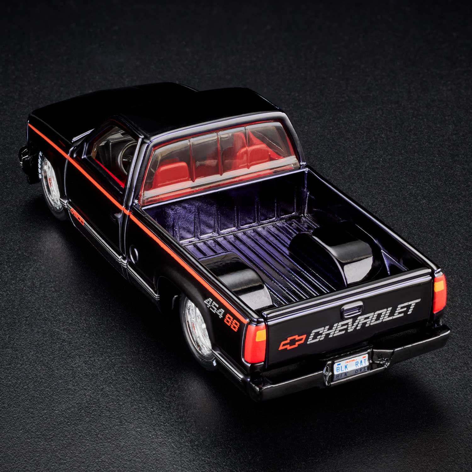 Hot Wheels RLC Exclusive 1990 Chevy 454 SS. Black Rat Pickup Truck