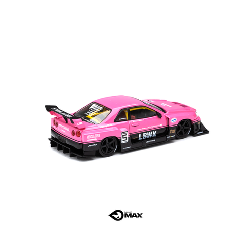 Mini GT Nissan LB-ER34 Super Silhouette Skyline Pink. Susan GK