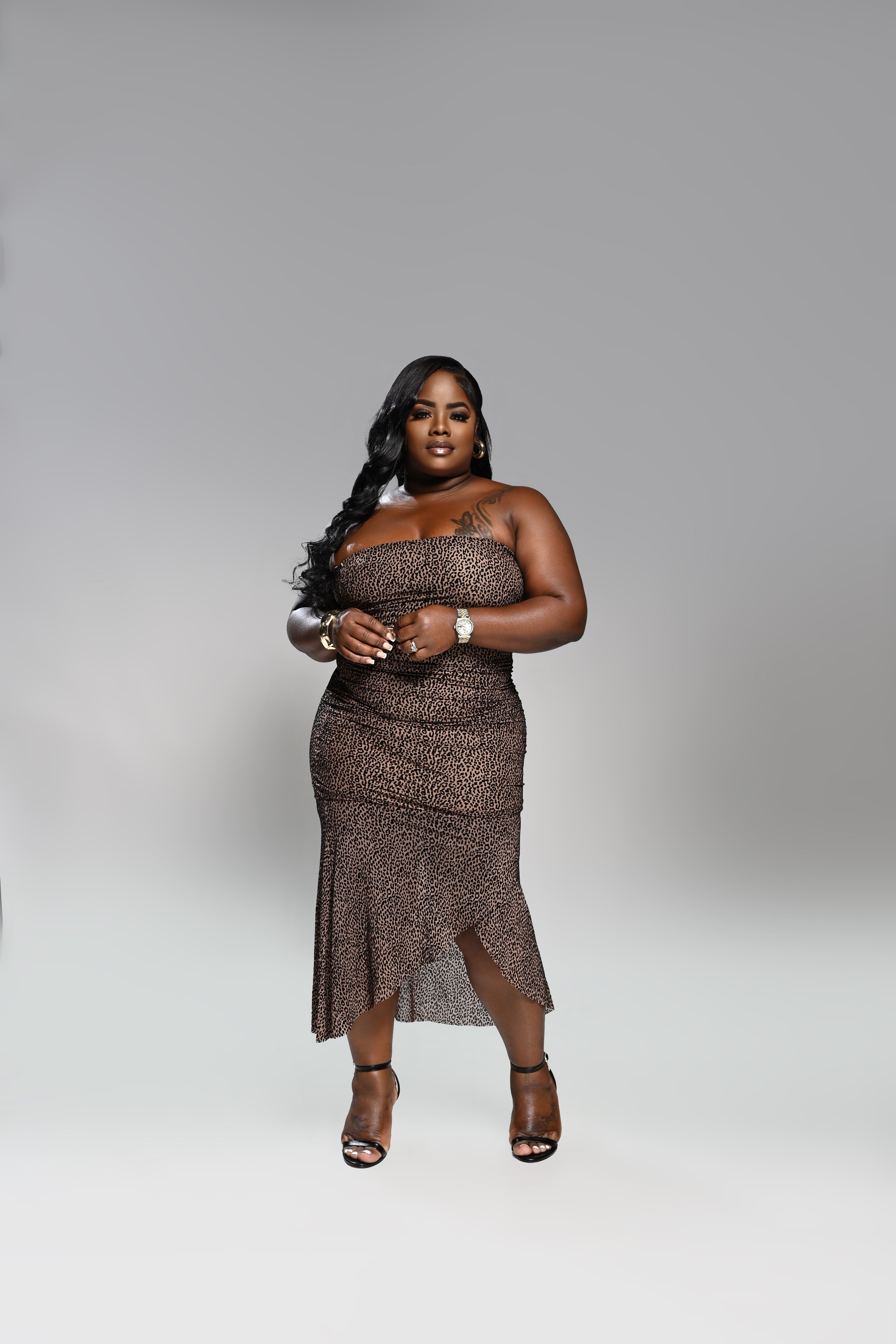 Leopard Sweetheart Dress