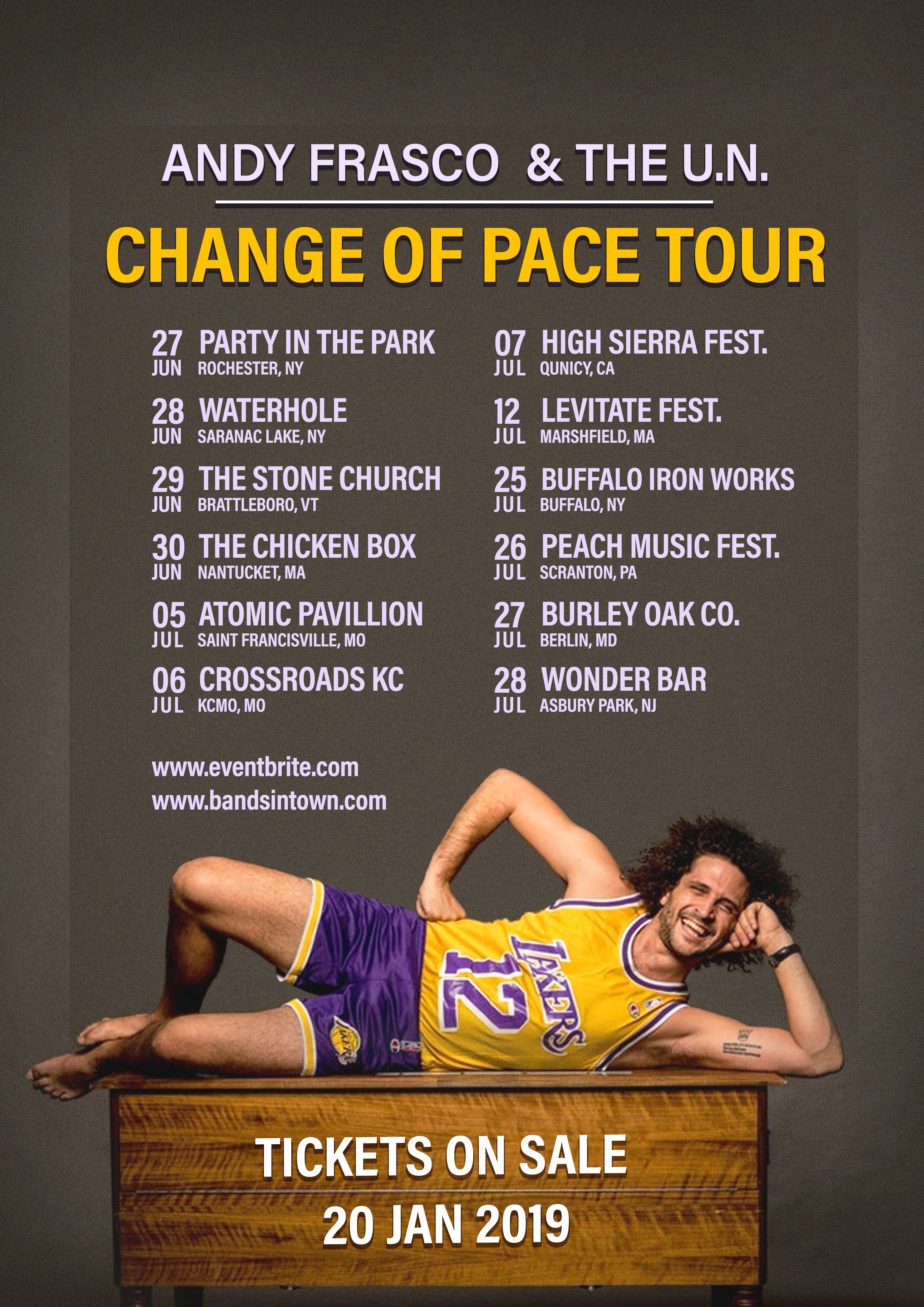 Andy Frasco Tour Poster