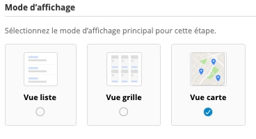 configuration de l affichage par defaut sur une plateforme participative