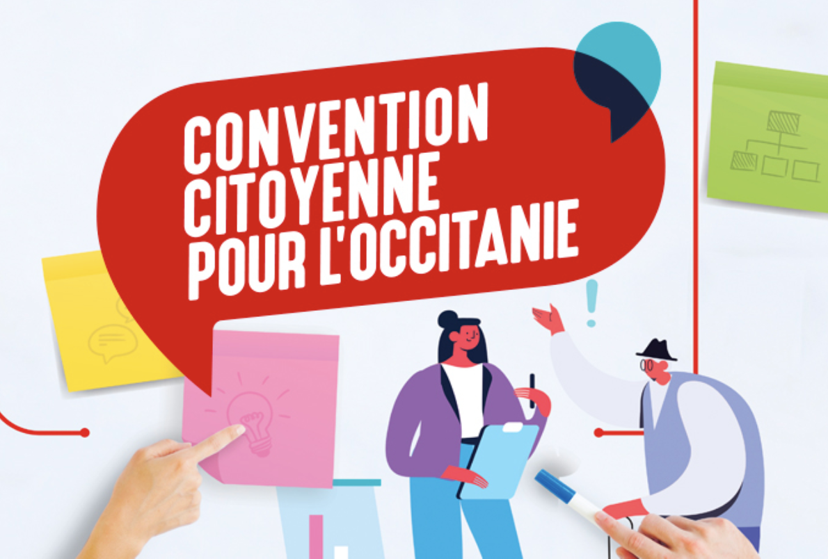 l image qui introduit la convention citoyenne de la region occitanie et qui comprends une votation