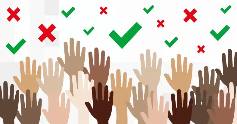 votes lors d une consultation citoyenne sur une plateforme de participation