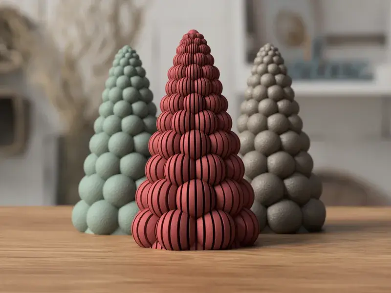Bubbly Christmas Trees – 3D-gedrucktes Produkt von Philaments