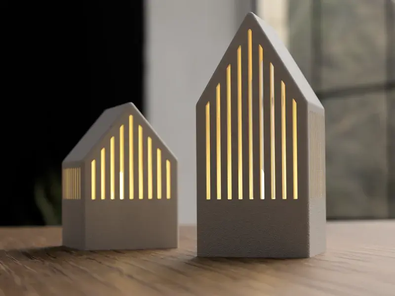 Japandi LED Tealight House – 3D-gedrucktes Produkt von Philaments