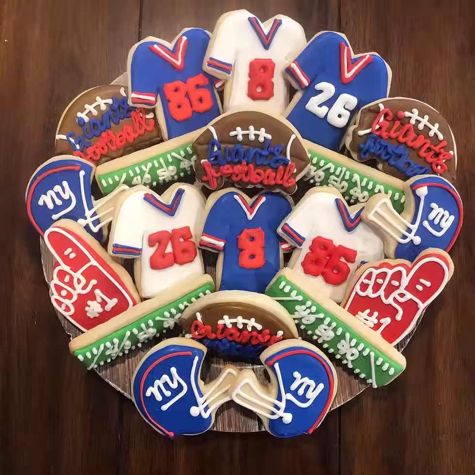 NY Giants Sugar Cookies