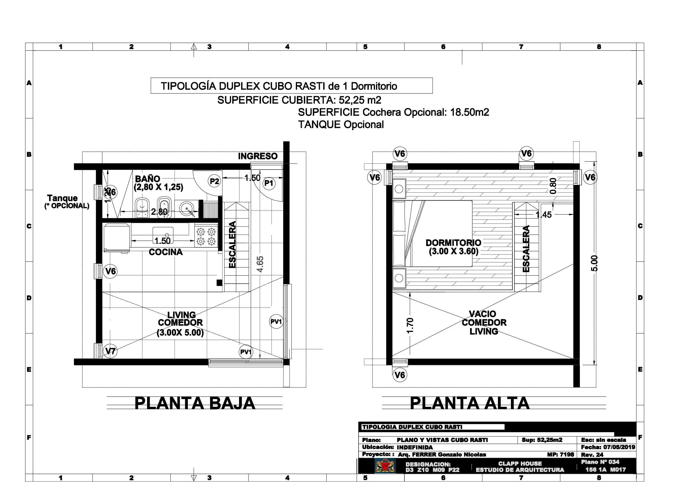 CUBO RASTI 52,25m2 1 Dorm.