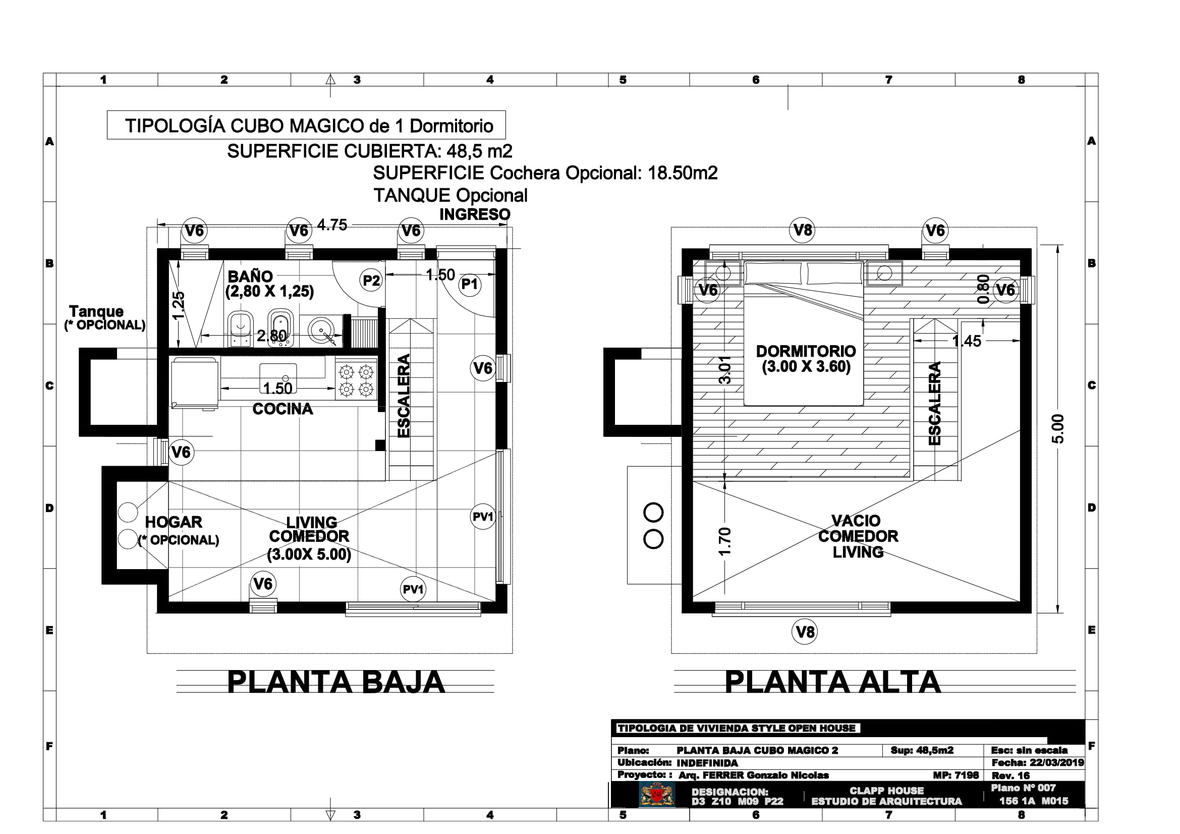CUBO MÁGICO 48,5m2 1 Dorm.