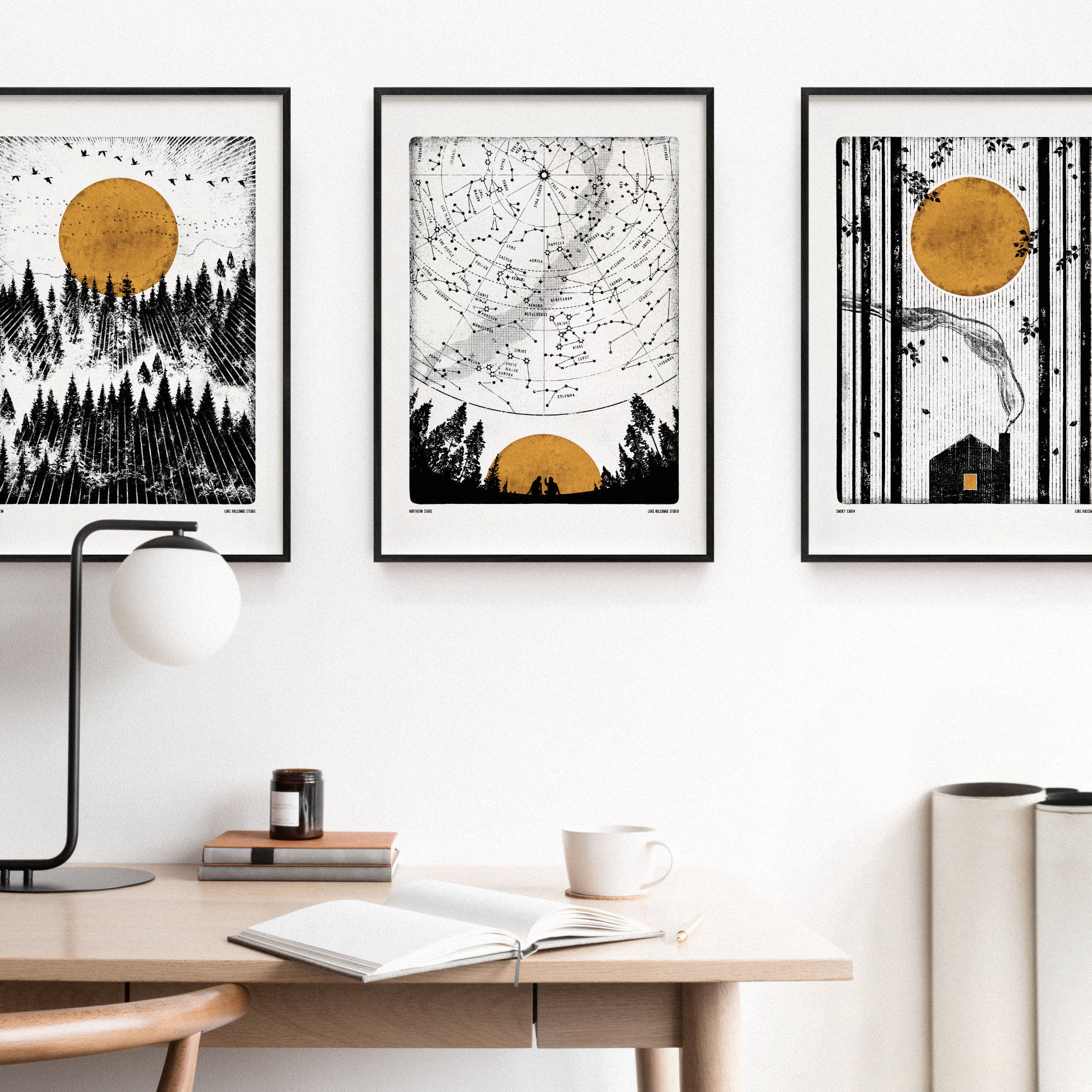Wilderness Collection, Set of 3 Prints (A4, A3, A2, A1)