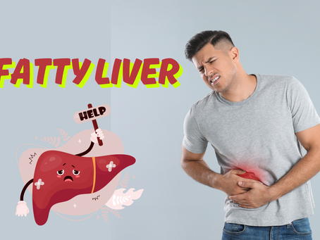 Man with fatty liver