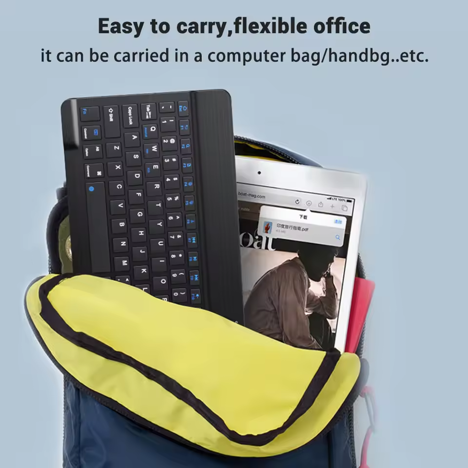 Thumbnail: 2025 Bluetooth Wireless Keyboard & Mouse Set for iPad, Android, Windows, iOS, Ta