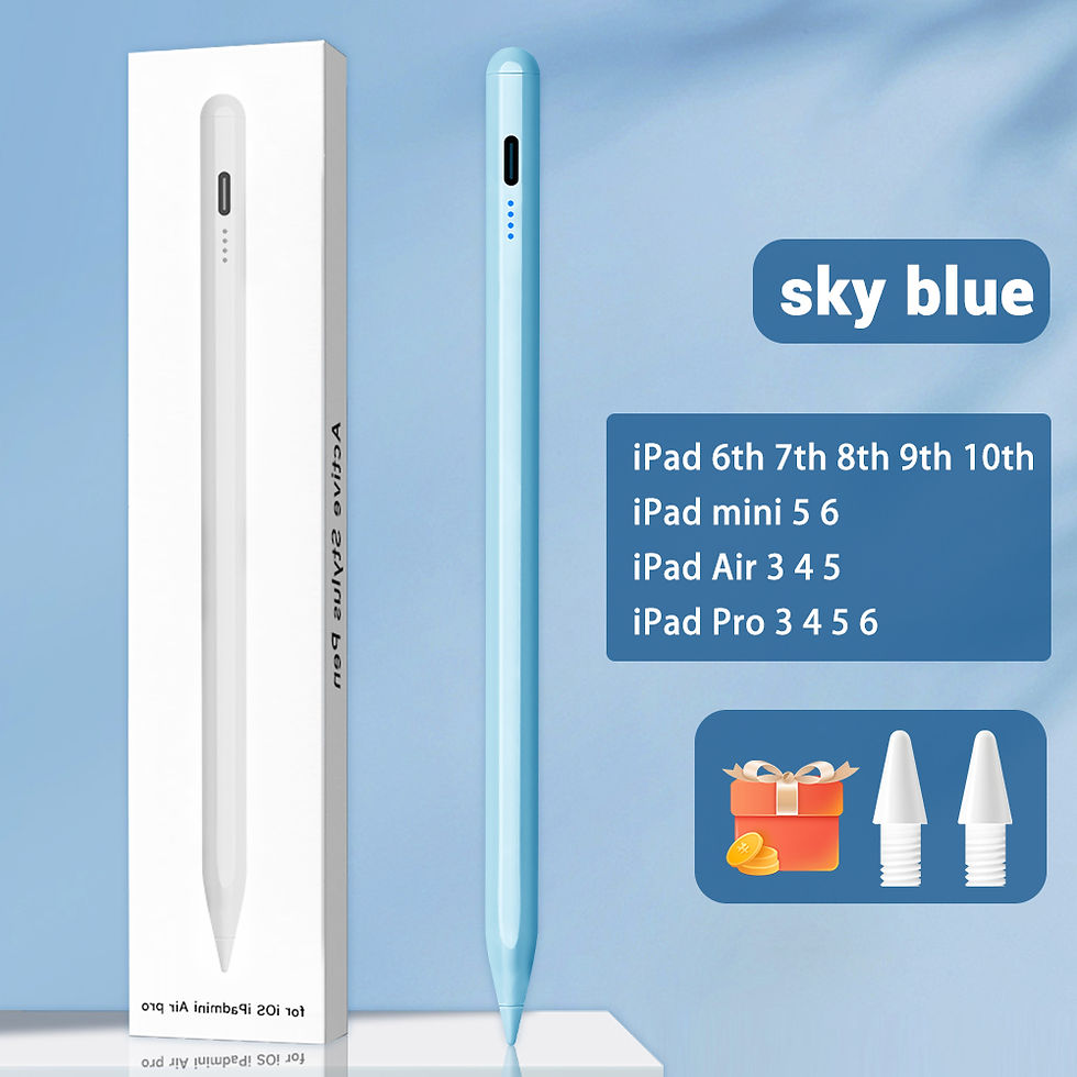 Thumbnail: Stylus Pen for iPad with Palm Rejection – Compatible with Apple Pencil 2 & 1, iP