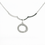 Thumbnail: 14K White  Gold Diamond Station Necklace