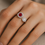 Thumbnail: 18K White Gold Ruby & Diamond Ring