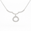 Thumbnail: 14K White  Gold Diamond Station Necklace