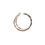 Thumbnail: 14K Rose Gold Ruby & Diamond Hoop Earrings