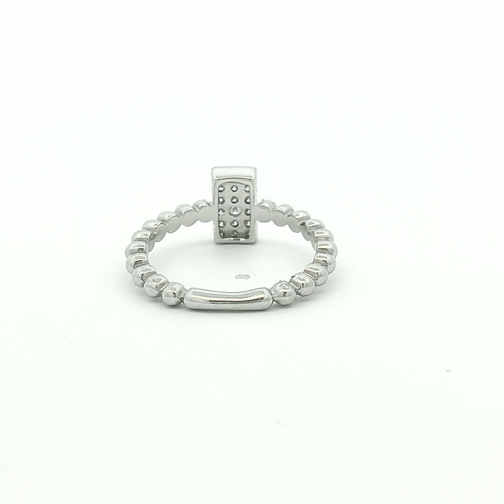 Thumbnail: 14K White Gold Diamond Pave Ring