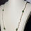 Thumbnail: Vintage Estate 14K Yellow Gold Natural Jade and Rice Pearl Necklace