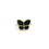 Thumbnail: 14K Yellow Gold and Black Onyx Butterfly Ring