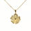 Thumbnail: 14K Yellow Gold Tsavorite Yellow Sapphire & Natural Diamond Pendant Necklace