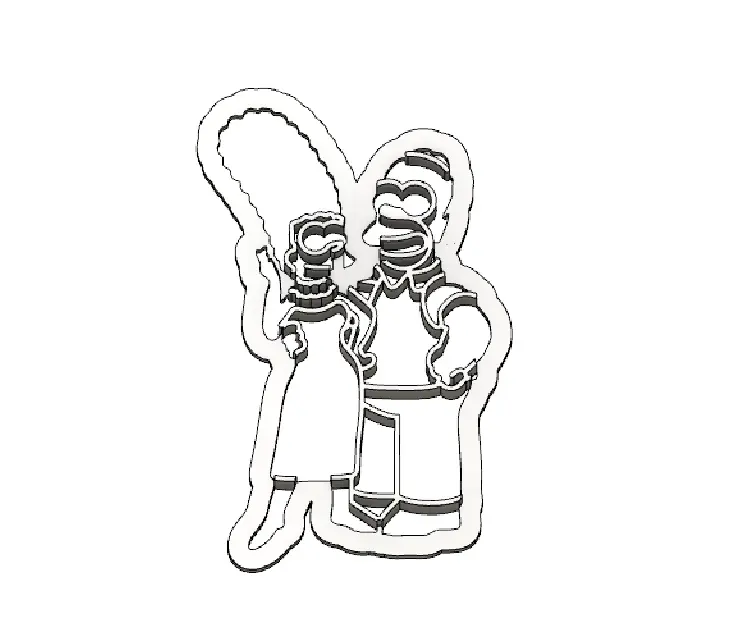 PERSONALIZADO PAREJA SIMPSON C641