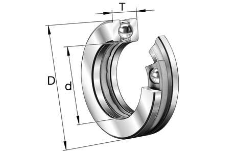 Упорный подшипник 591/800-MP-P5 FAG