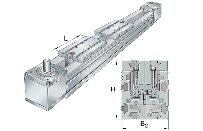 Модуль линейного перемещения MKKUSE20-155-ZR-N INA