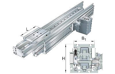 Модуль линейного перемещения MTKUSE25-200-A-ZS/10..-N INA