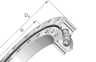опорно-поворотное устройство VSU200414 INA
