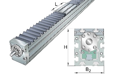 Модуль линейного перемещения MKKUVE20-200-KGT/5-F-SPU-N INA
