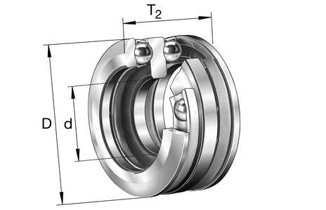 Упорный подшипник 54205 FAG