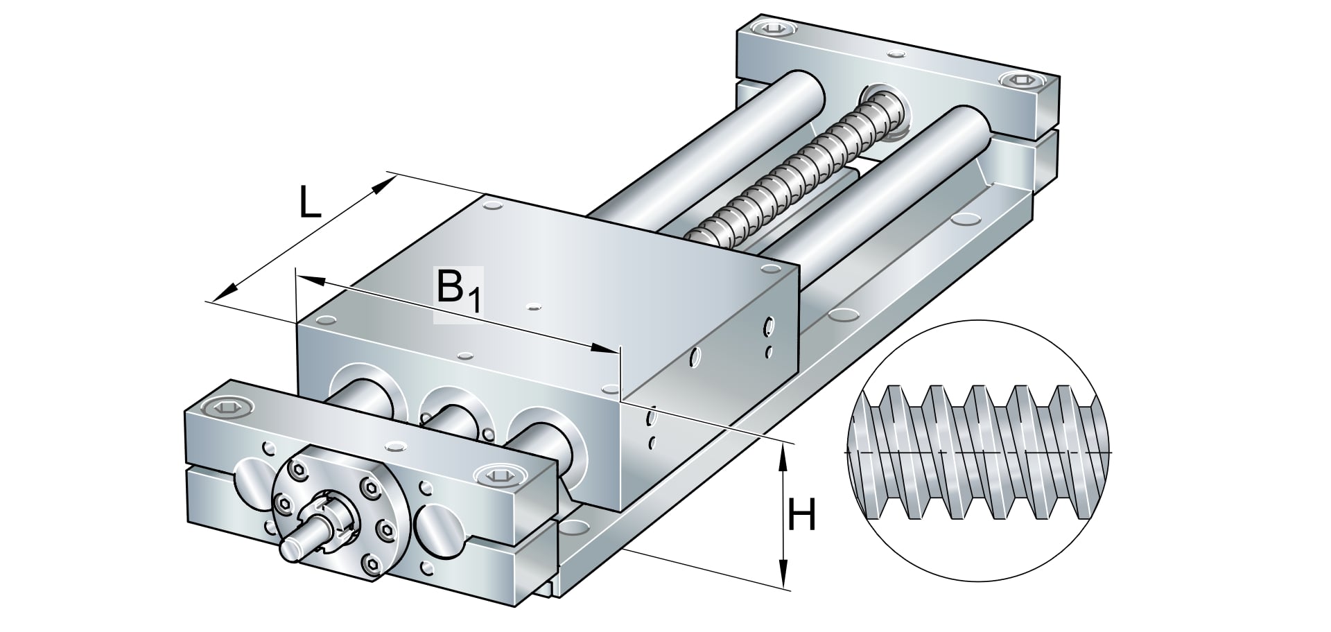 Линейный стол LTS16-100-1204-M-0 INA