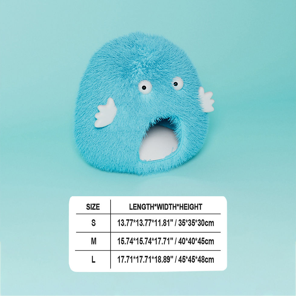 Miniatura: Casinha de Peluche em Forma de Monstro