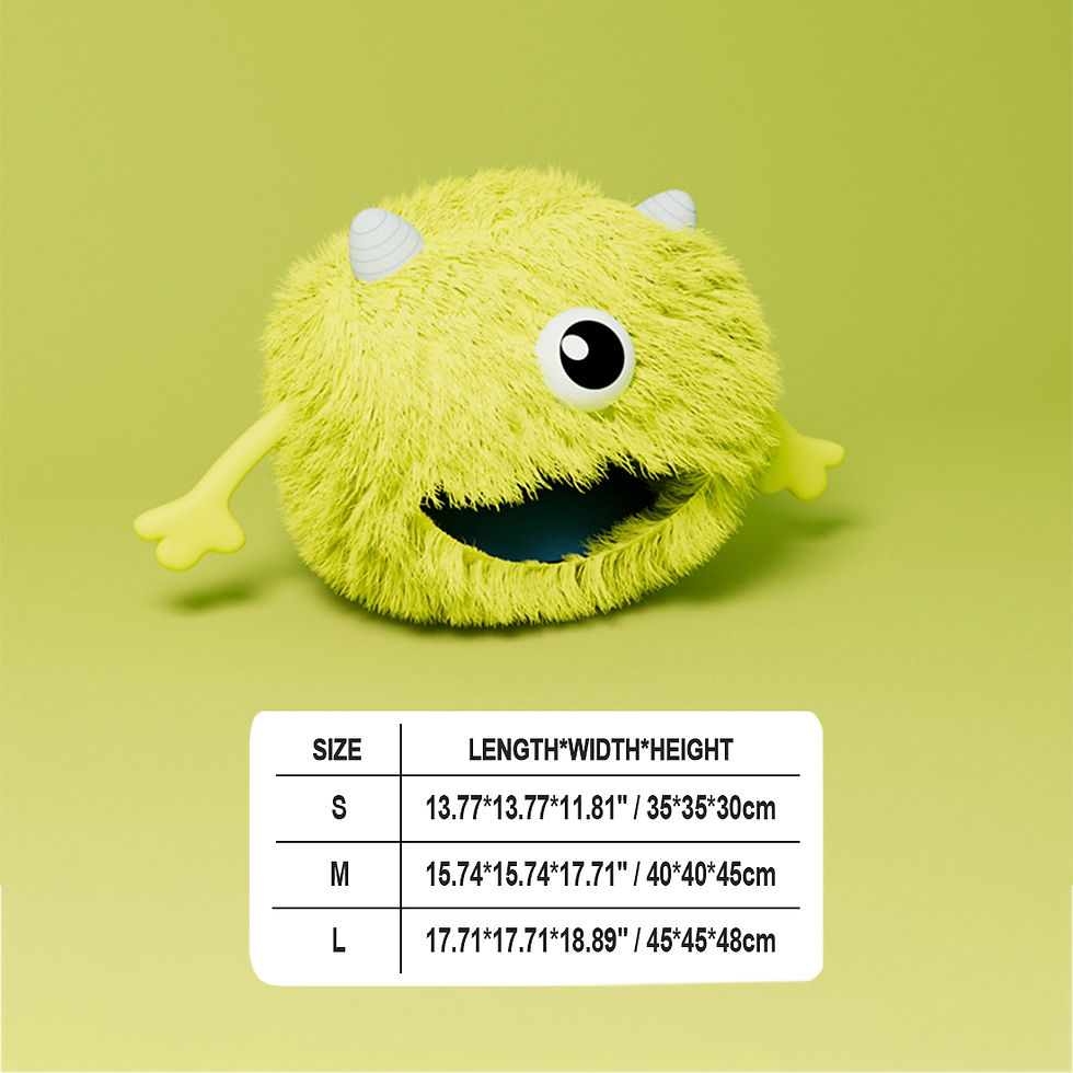 Miniatura: Casinha de Peluche em Forma de Monstro