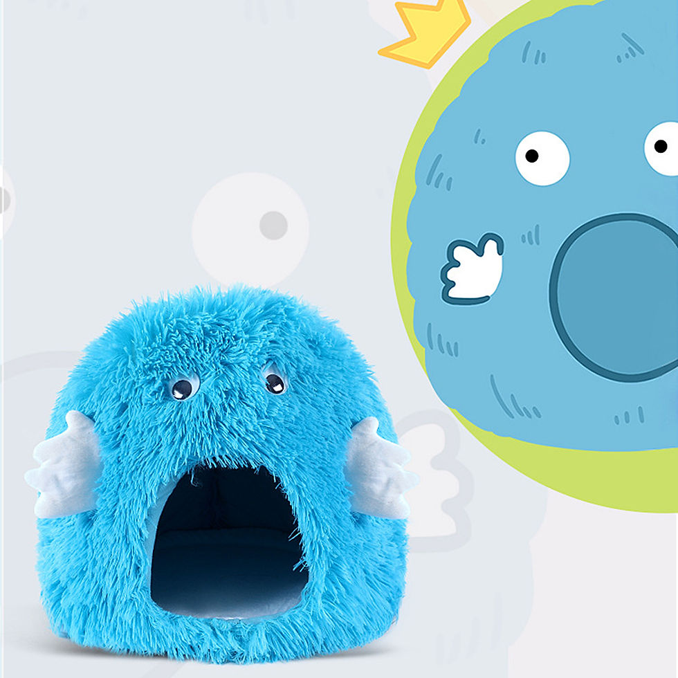 Miniatura: Casinha de Peluche em Forma de Monstro