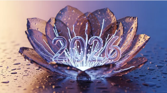 lotus with the 2026 written inside of it