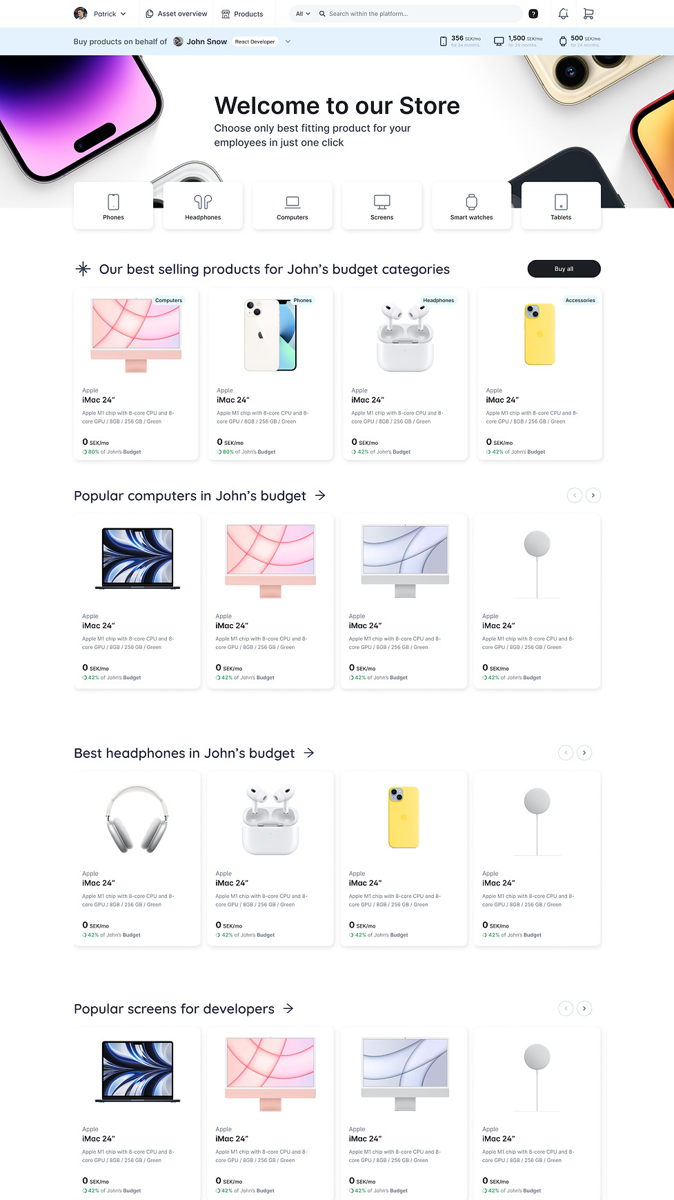 Store index - Default