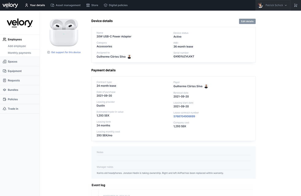 Device details default
