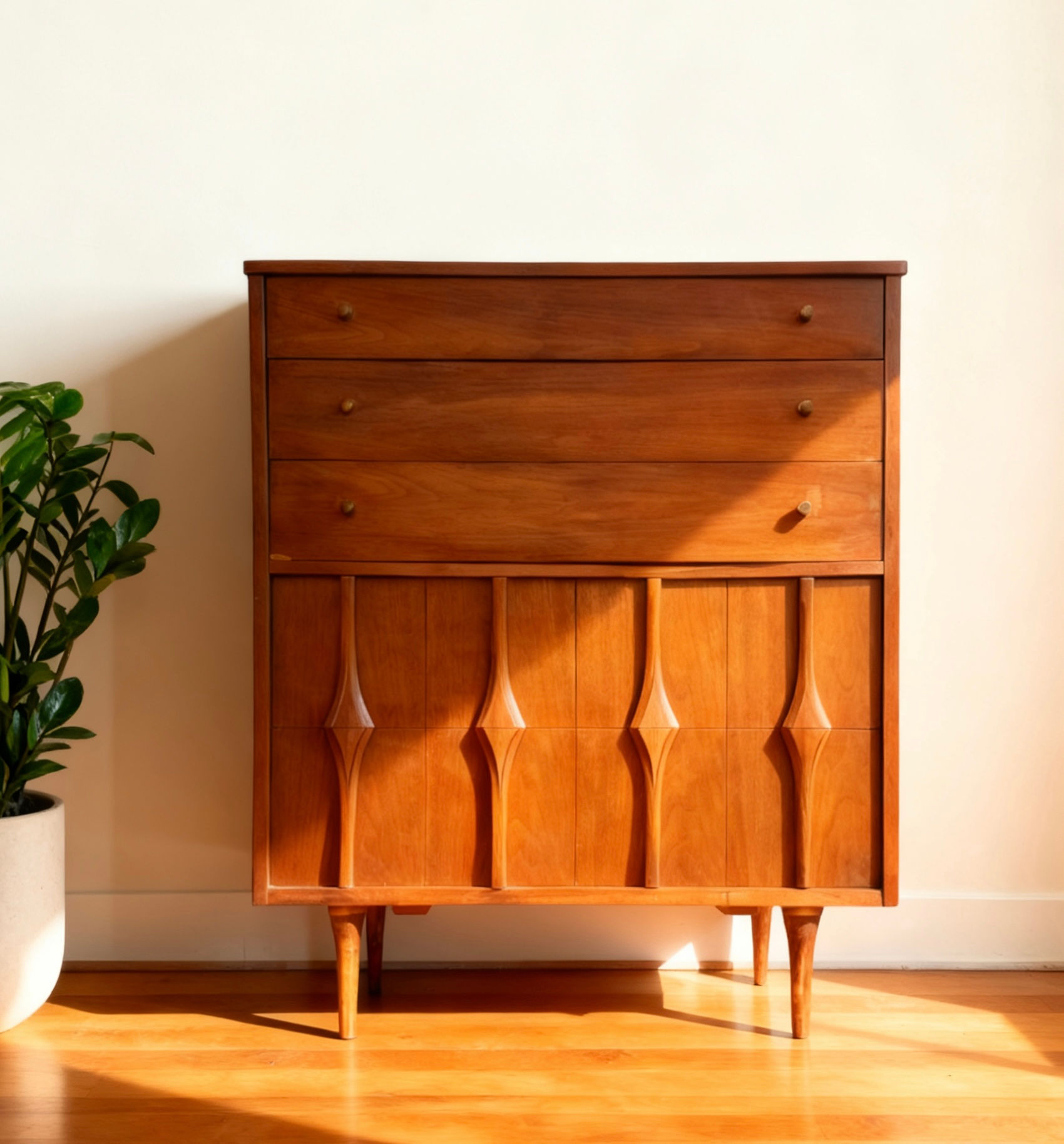 Mid Century Modern Coleman Highboy Dresser