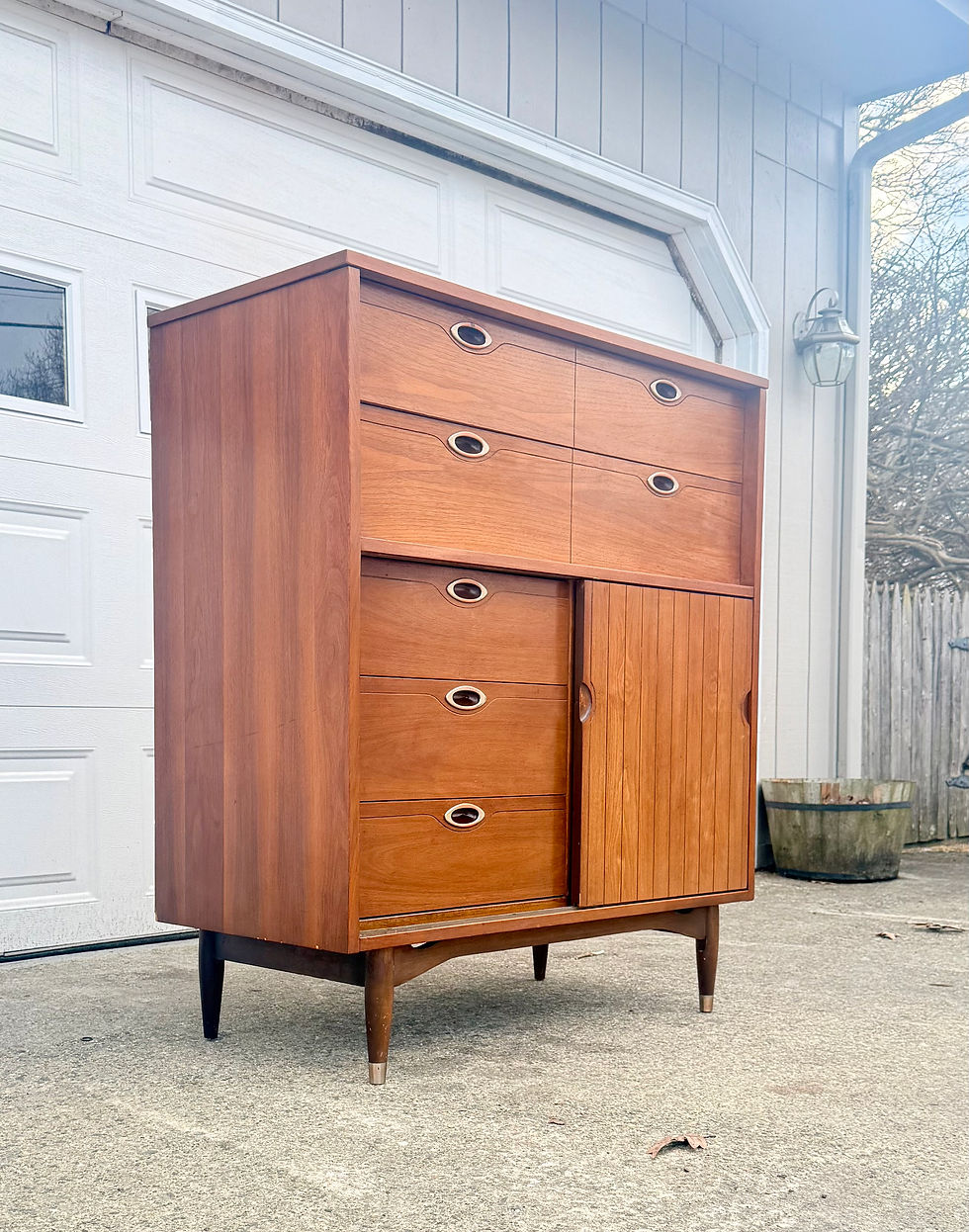 Thumbnail: Mainline by Hooker Mid Century Modern Highboy Dresser