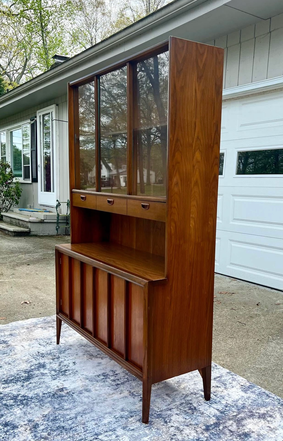 Thumbnail: Mid Century Modern Walnut Hutch