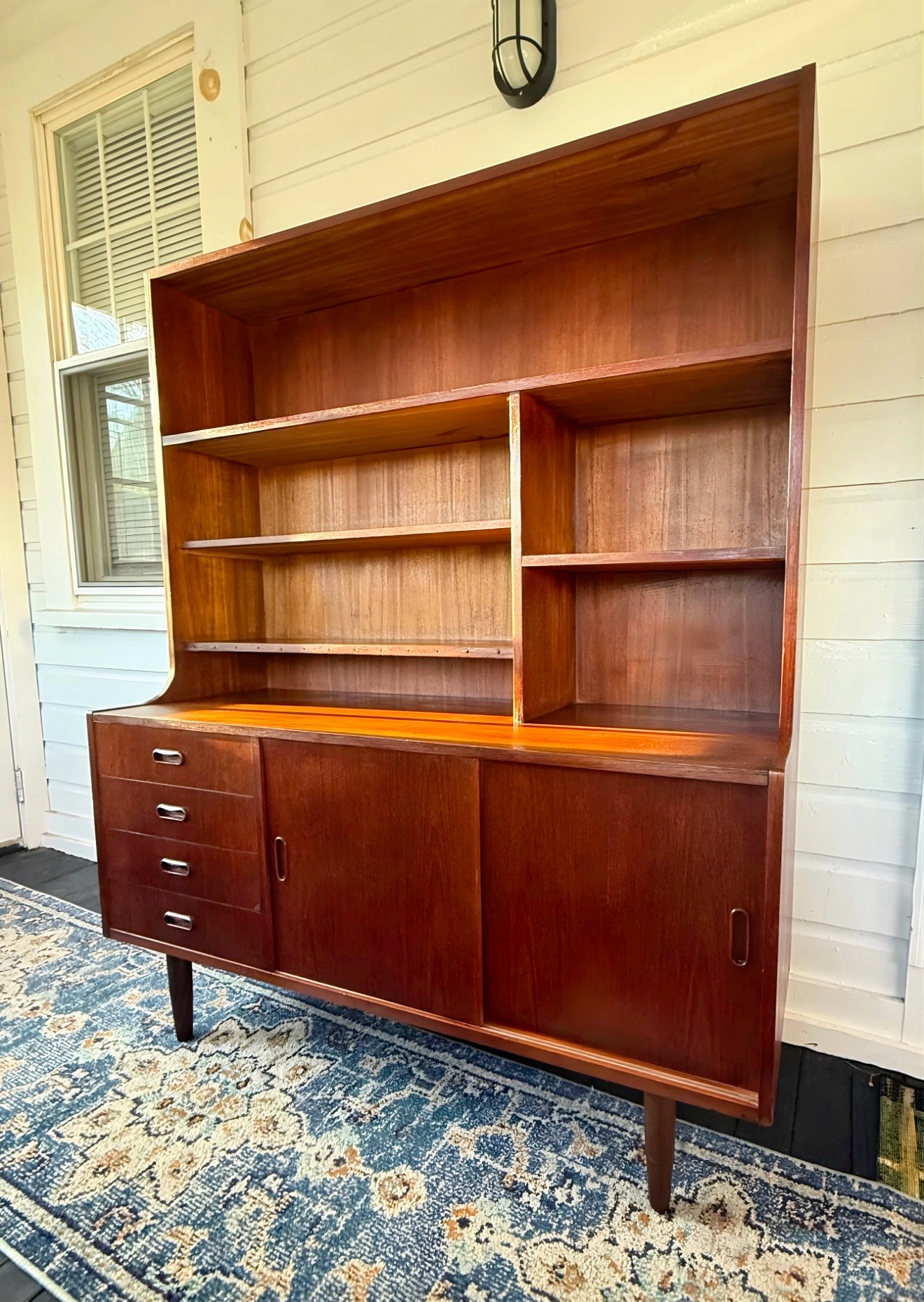 Danish Teak Mid Century Modern Hutch