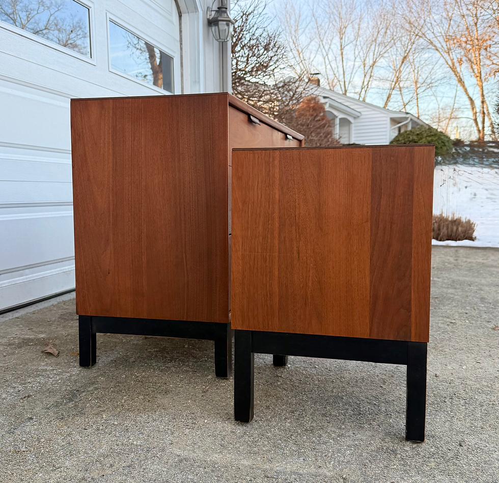 Thumbnail: Kroehler Mid Century Modern Lowboy Dresser & Nightstand Set