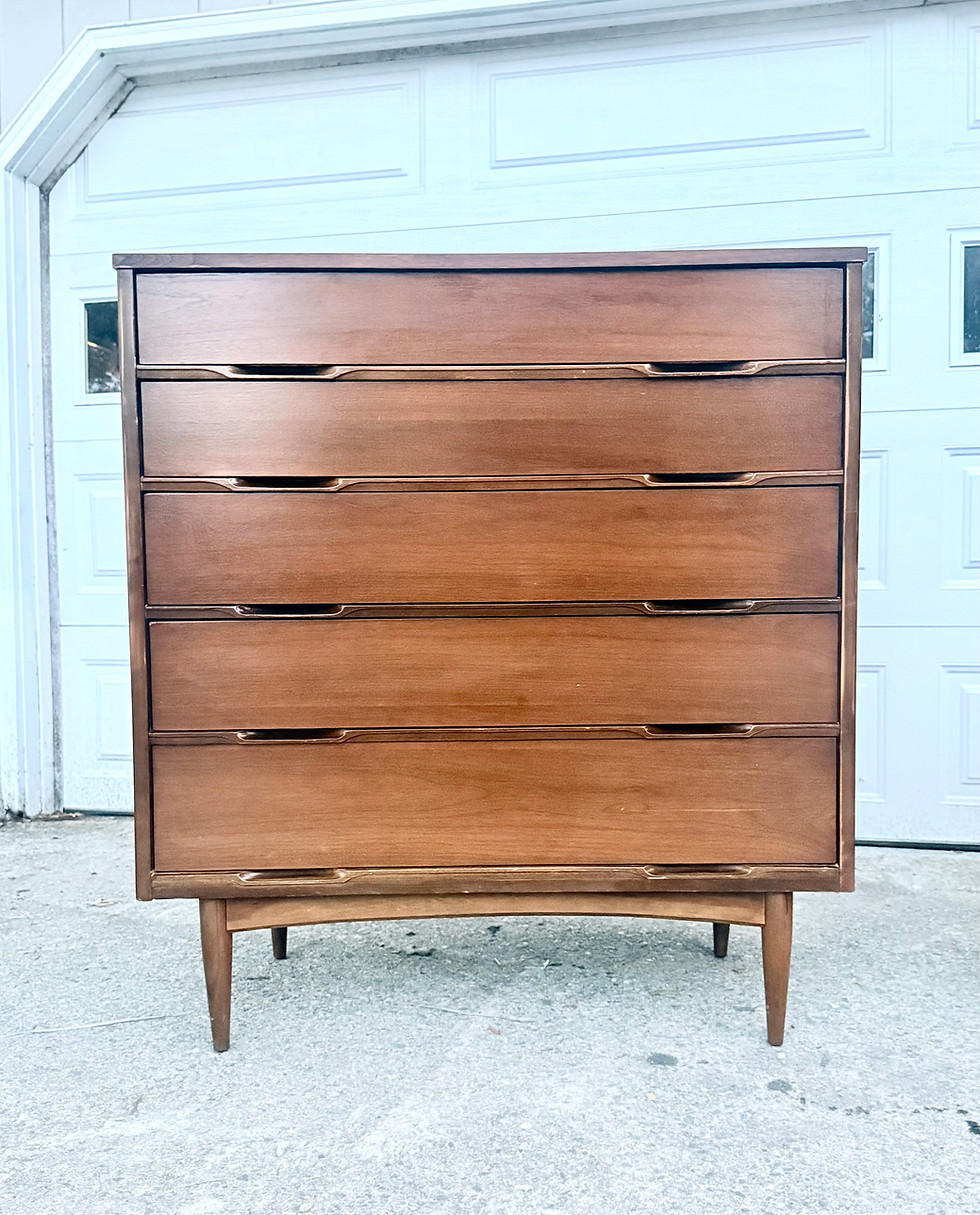 Thumbnail: Mid Century Modern Lowboy & Highboy Dresser