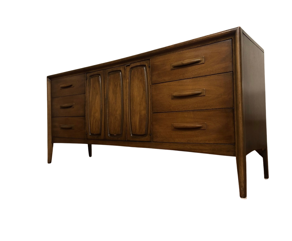 Thumbnail: Broyhill Emphasis Mid Century Modern Lowboy Dresser
