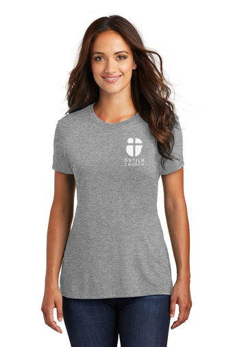Thumbnail: DutilhChurch-Women's Relaxed Short Sleeve Shirt-Left Chest