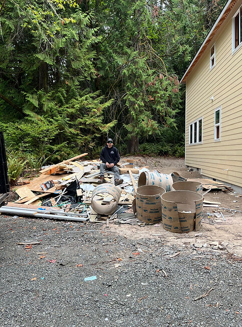 Before construction debris removal Olympia WA - Olympic Junk Hauling